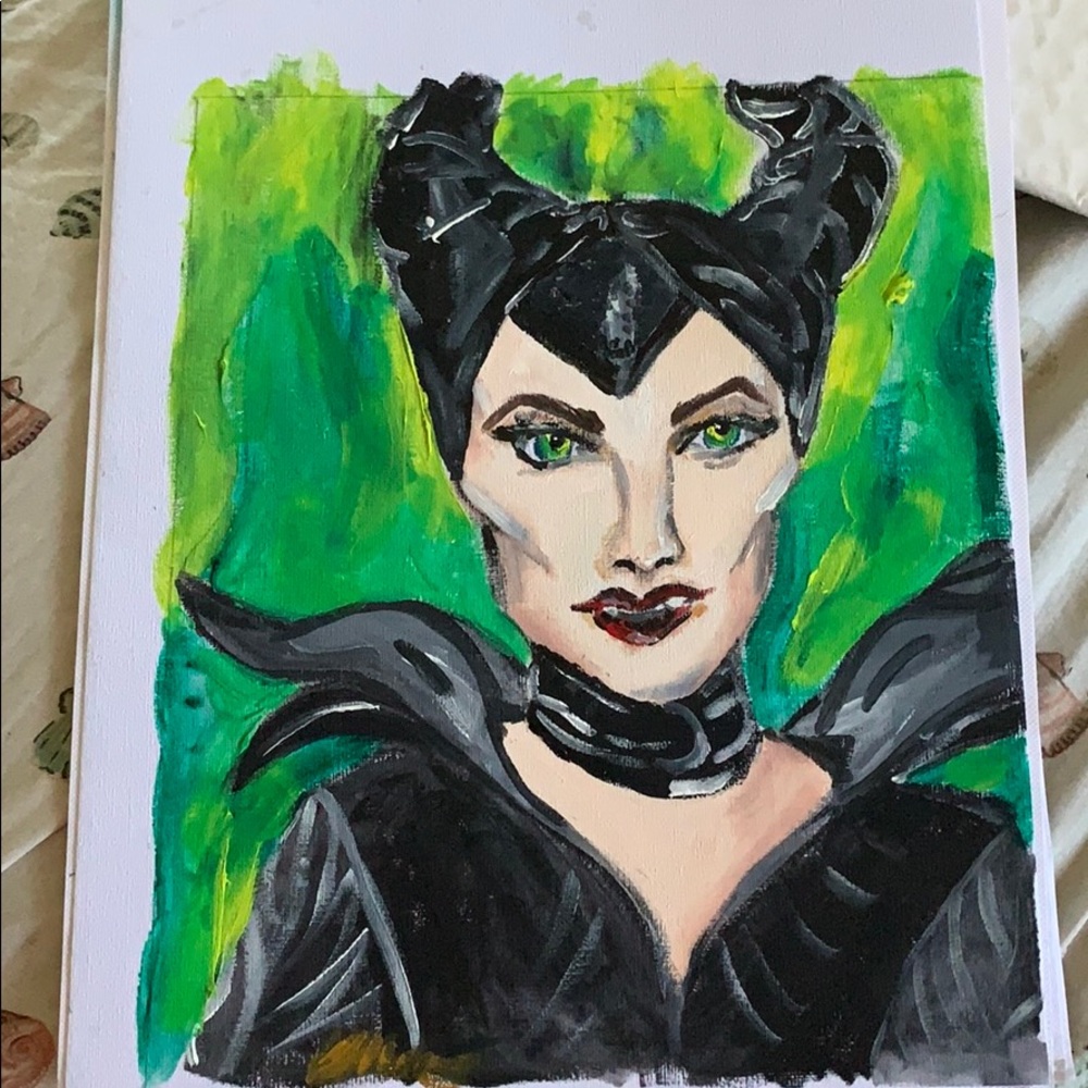 Maleficent painting